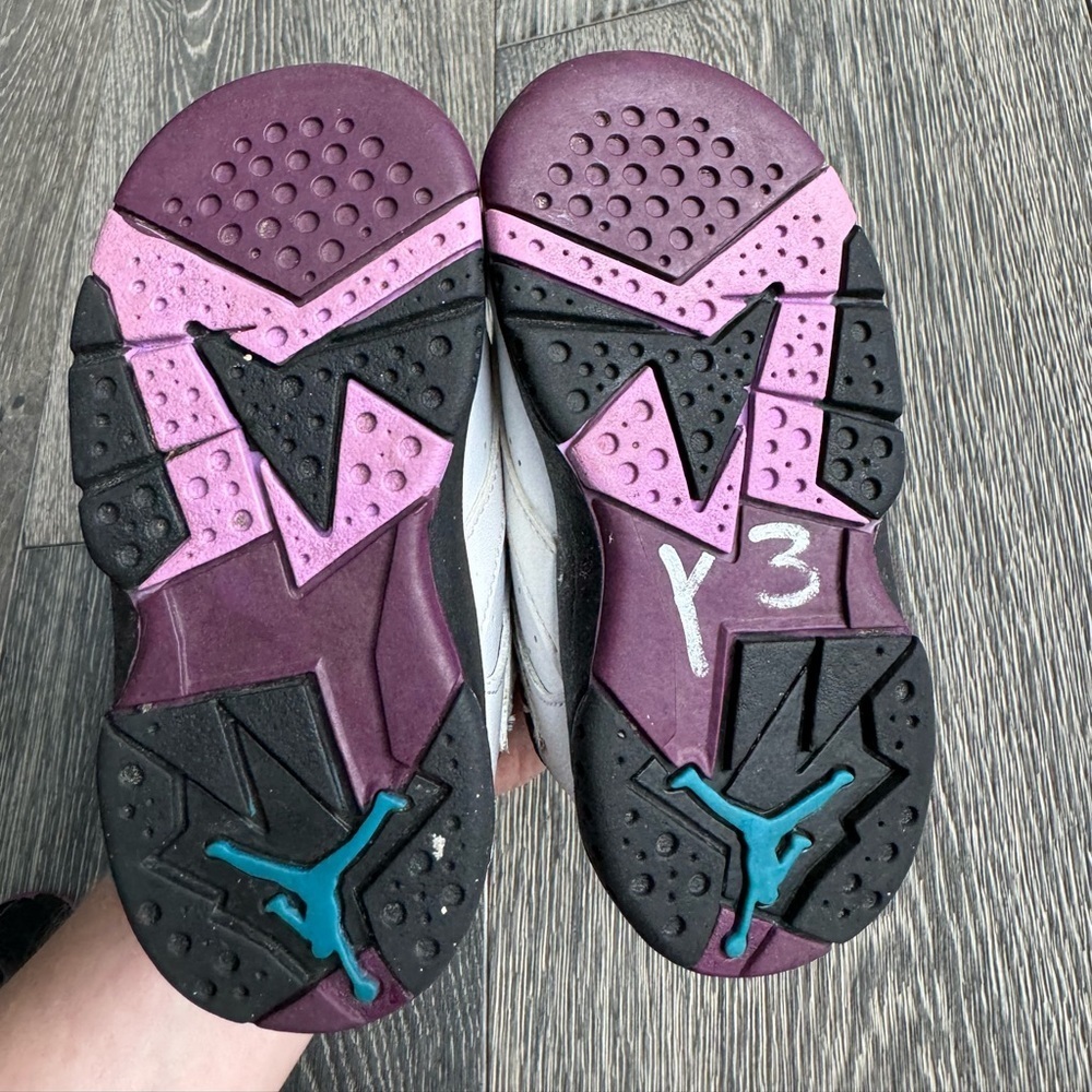 Jordan 7 Retro TD in Fuchsia Glow Size 6C - Picture 10 of 11
